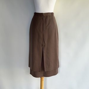 Gucci Vintage Layered Pencil Skirt - sz 42